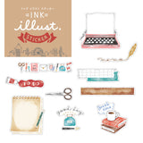 MIND WAVE Flake Stickers - Ink Illust Sticker Stationery