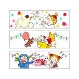 "Coco and Wondrous Gang" Washi Tape - 15mm - Clear - Party