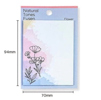 Sticky Notes - Natural Tones Flower Sticky Note (Large) – Syuu