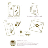 Kamiiso Sansyo Stickers - Autumn Illustrated by Miki Tamura