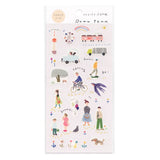 Kamiiso Sansyo Stickers - Down Town Illustrated by Miki Tamura