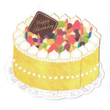 Birthday Card - Cake Card Fruit Crepe