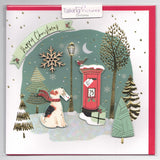 Christmas Card - Red Mailbox