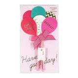 Group Greeting Card - Balloon Bouquet Pink