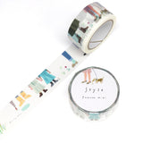Kamiiso Sansyo Washi Tape - 20mm - Style Illustrated by Miki Tamura