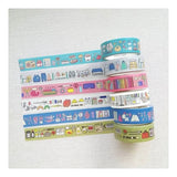 Washi Tape - 15mm - Stationery Retro Pattern