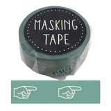 World Craft Washi Tape - 15mm - Yubi (Finger) Pattern